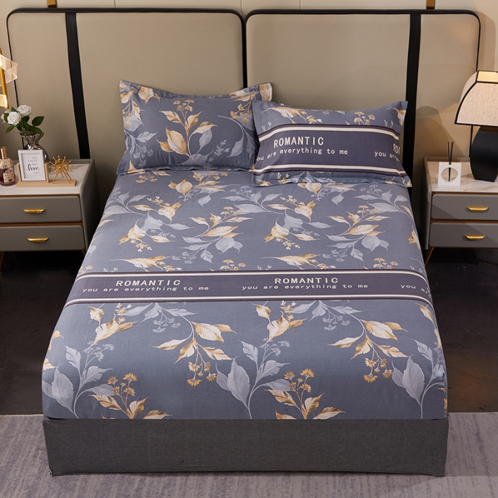 91家纺网 家纺一手货源 找家纺 总-2024新款格林系全棉活性磨毛多规格单品床笠单件纯棉磨毛床笠单床笠