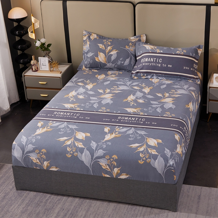 91家纺网 家纺一手货源 找家纺 总-2024新款格林系全棉活性磨毛多规格单品床笠单件纯棉磨毛床笠单床笠