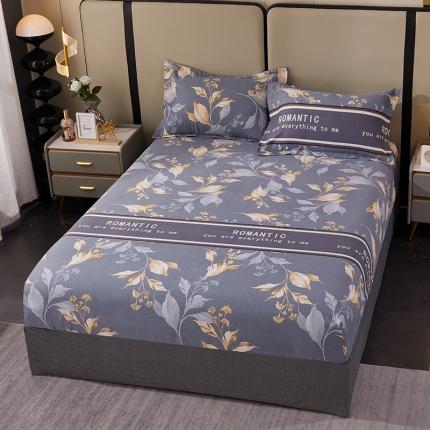 晶缦 2023新款格林系列全棉活性磨毛多规格床笠 镜中花