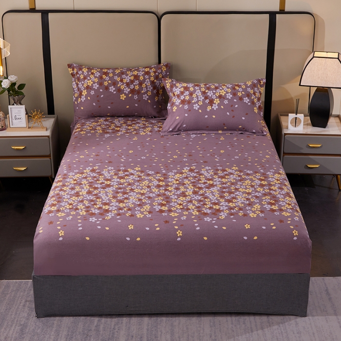 91家纺网 家纺一手货源 找家纺 晶缦 2023新款格林系列全棉活性磨毛多规格床笠 玲珑秀