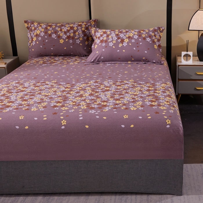 91家纺网 家纺一手货源 找家纺 晶缦 2023新款格林系列全棉活性磨毛多规格床笠 玲珑秀