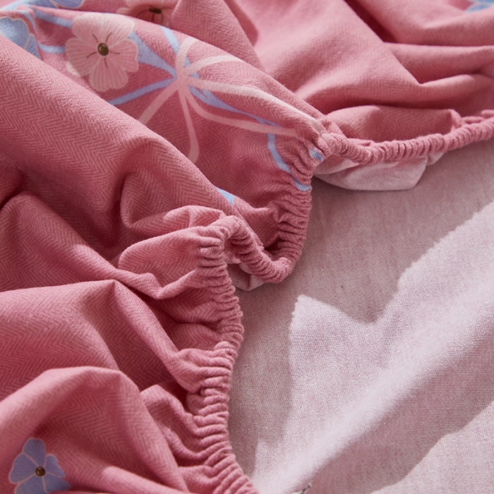 91家纺网 家纺一手货源 找家纺 晶缦 2023新款格林系列全棉活性磨毛多规格床笠 沁香