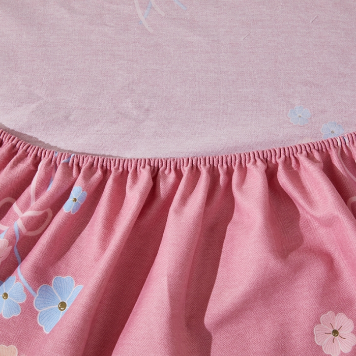 91家纺网 家纺一手货源 找家纺 晶缦 2023新款格林系列全棉活性磨毛多规格床笠 沁香