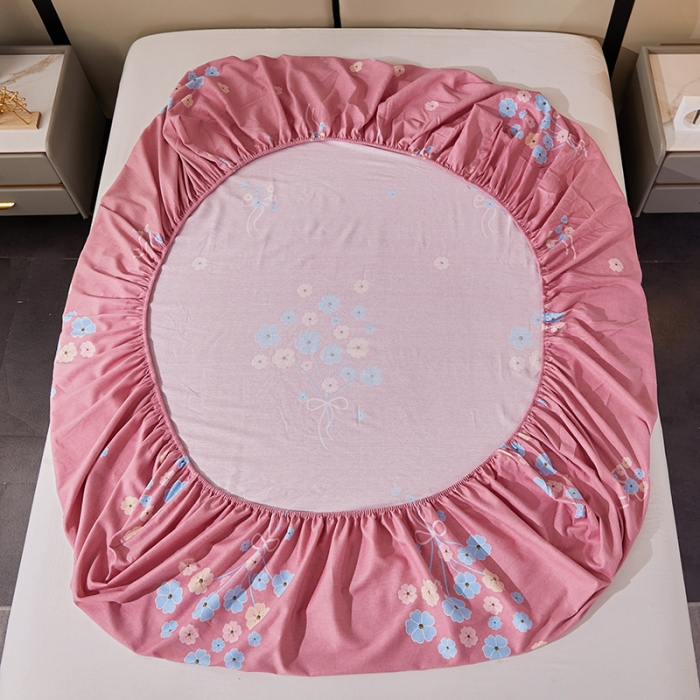 91家纺网 家纺一手货源 找家纺 晶缦 2023新款格林系列全棉活性磨毛多规格床笠 沁香