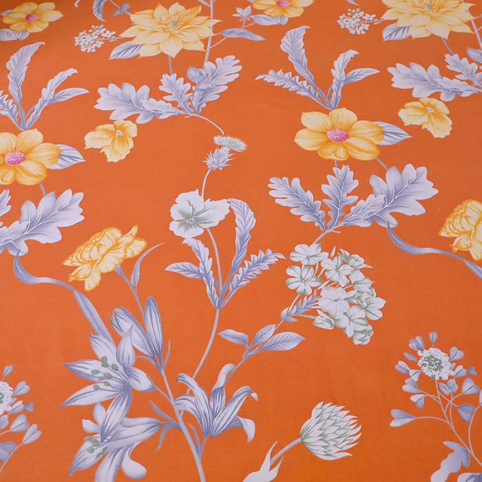 91家纺网 家纺一手货源 找家纺 晶缦 2023新款格林系列全棉活性磨毛多规格床笠 浪漫花语