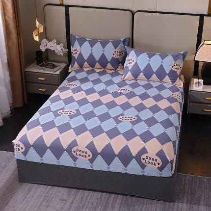 晶缦 2023新款格林系列全棉活性磨毛多规格床笠 棱镜