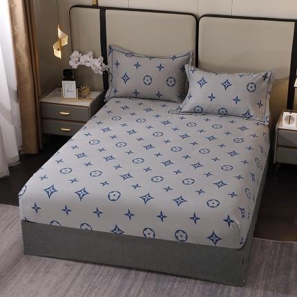 晶缦 2023新款格林系列全棉活性磨毛多规格床笠 路易斯