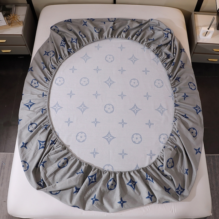 91家纺网 家纺一手货源 找家纺 晶缦 2023新款格林系列全棉活性磨毛多规格床笠 路易斯