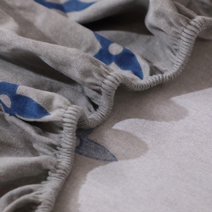 91家纺网 家纺一手货源 找家纺 晶缦 2023新款格林系列全棉活性磨毛多规格床笠 路易斯