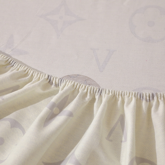 91家纺网 家纺一手货源 找家纺 晶缦 2023新款格林系列全棉活性磨毛多规格床笠 路易熊