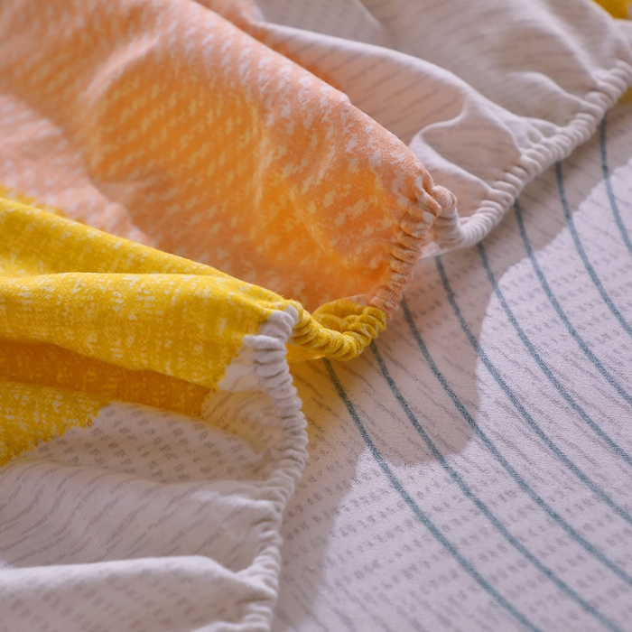 91家纺网 家纺一手货源 找家纺 晶缦 2023新款格林系列全棉活性磨毛多规格床笠 美好时光