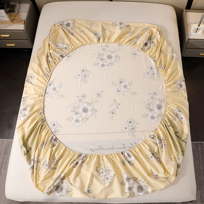 91家纺网 家纺一手货源 找家纺 晶缦 2023新款格林系列全棉活性磨毛多规格床笠 瑞丽