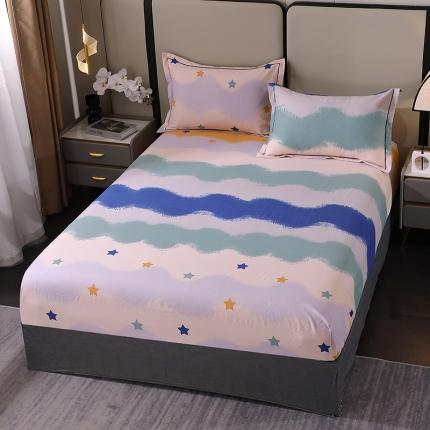 晶缦 2023新款格林系列全棉活性磨毛多规格床笠 夏洛