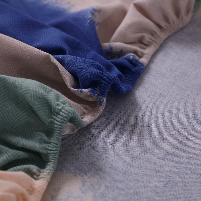 91家纺网 家纺一手货源 找家纺 晶缦 2023新款格林系列全棉活性磨毛多规格床笠 夏洛