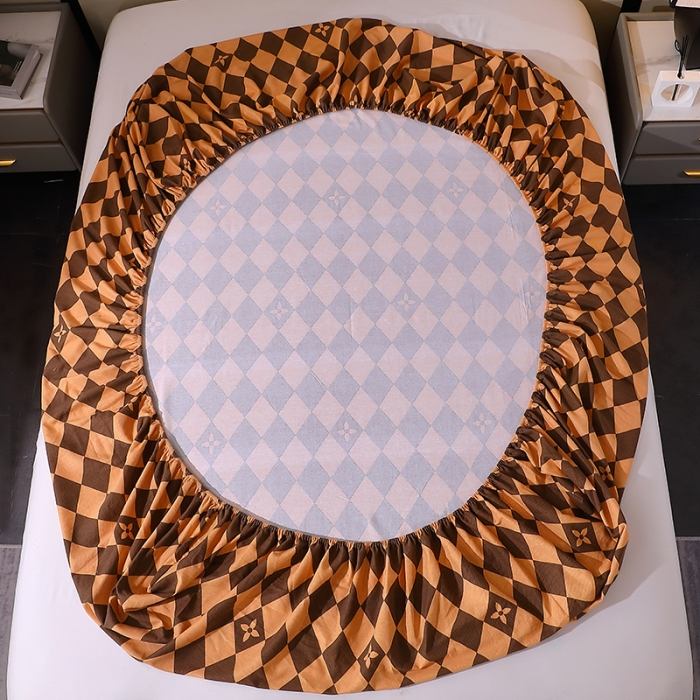 91家纺网 家纺一手货源 找家纺 晶缦 2023新款格林系列全棉活性磨毛多规格床笠 星罗