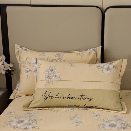 91家纺网 家纺一手货源 找家纺 总-2024新款格林系全棉活性磨毛单品枕套单件 纯棉磨毛枕套加厚单枕套