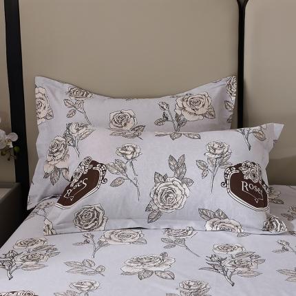 91家纺网 家纺一手货源 找家纺 总-2024新款格林系全棉活性磨毛单品枕套单件 纯棉磨毛枕套加厚单枕套