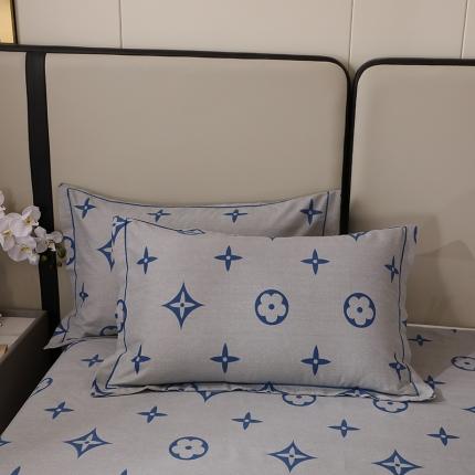 晶缦 2023新款格林系列全棉活性磨毛枕套 路易斯