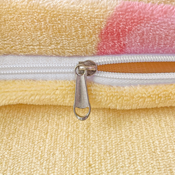 91家纺网 家纺一手货源 找家纺 畅畅家纺 2023新款活性印花小清新AB版加厚高克重法莱绒牛奶绒四件套 彩虹花朵