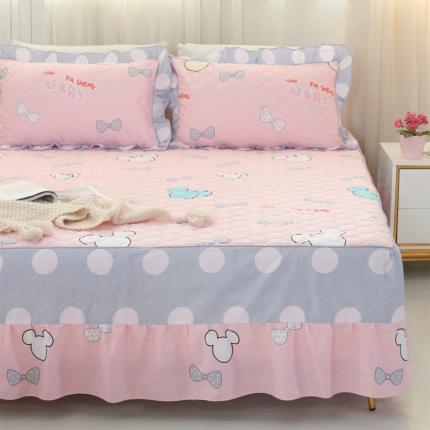 91家纺网 家纺一手货源 找家纺 （总）爱妮玖玖 2023新款半夹棉四件套普通款