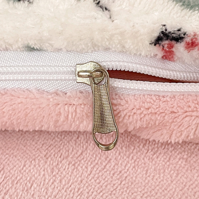 91家纺网 家纺一手货源 找家纺 畅畅家纺 2023新款活性印花小清新AB版加厚高克重法莱绒牛奶绒四件套 芳香魅影