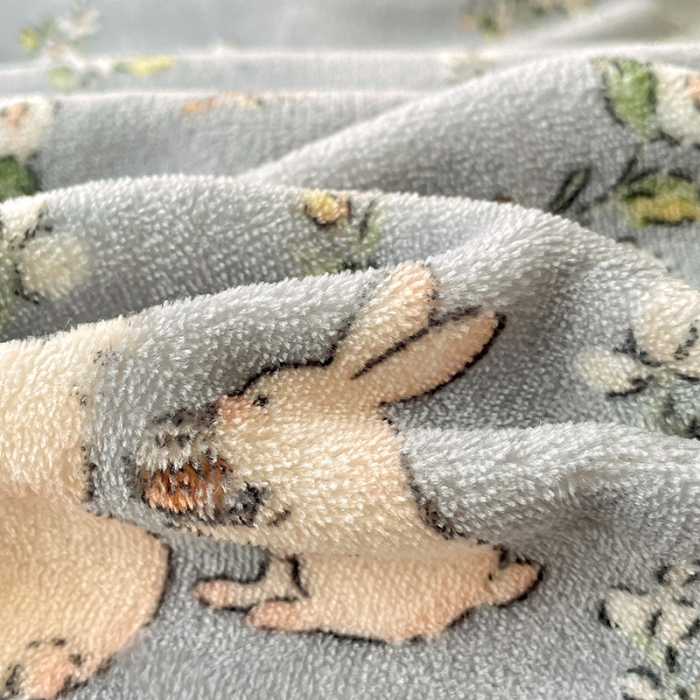 91家纺网 家纺一手货源 找家纺 畅畅家纺 2023新款活性印花小清新AB版加厚高克重法莱绒牛奶绒四件套 可可里