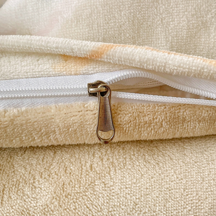 91家纺网 家纺一手货源 找家纺 畅畅家纺 2023新款活性印花小清新AB版加厚高克重法莱绒牛奶绒四件套 太空旅行