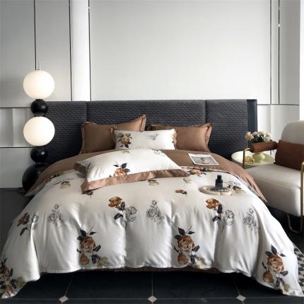 91家纺网 家纺一手货源 找家纺 （总）时亿 2023新款天丝棉65天丝35棉四件套