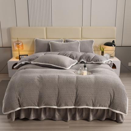 91家纺网 家纺一手货源 找家纺 （总）畅畅家纺 2023新款立体雕花绒保暖四件套