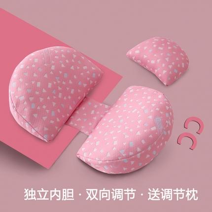 居易简 2025年孕妇枕头护腰侧睡枕侧卧枕多功能 40*69cm/只竹纤维U型-粉色