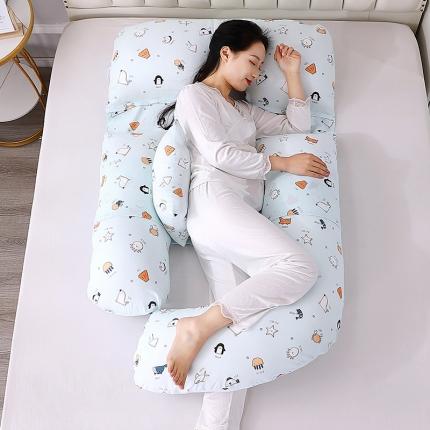 91家纺网 家纺一手货源 找家纺 （总）居易简 2025新款孕妇枕 双层纱孕妇枕头护腰侧睡枕