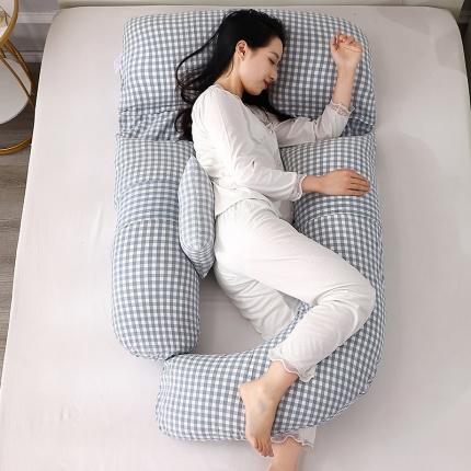 91家纺网 家纺一手货源 找家纺 （总）居易简 2025新款孕妇枕 双层纱孕妇枕头护腰侧睡枕