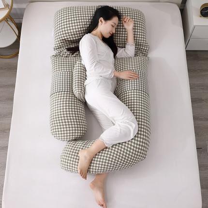 91家纺网 家纺一手货源 找家纺 （总）居易简 2025新款孕妇枕 双层纱孕妇枕头护腰侧睡枕