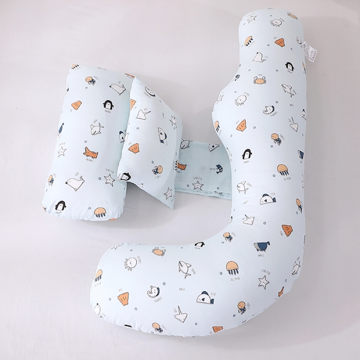 91家纺网 家纺一手货源 找家纺 居易简 2025年双层纱孕妇枕头护腰侧睡枕侧卧枕 75*150cm/只海底世界