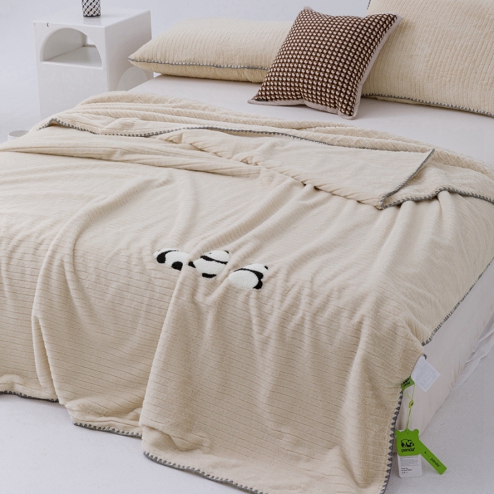 91家纺网 家纺一手货源 找家纺 （总）法芙娜 清仓处理 纯色提花兔毛毯