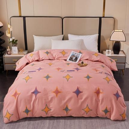 91家纺网 家纺一手货源 找家纺 总-2024新款格林系多规格全棉活性磨毛被套单件单品被套纯棉磨毛单被套