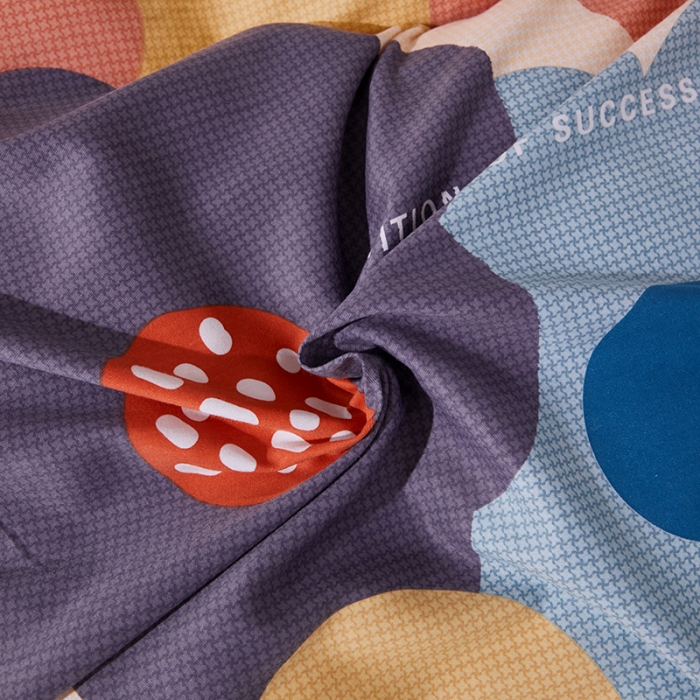 91家纺网 家纺一手货源 找家纺 晶缦 2023新款格林系列全棉活性磨毛单被套 花儿坊