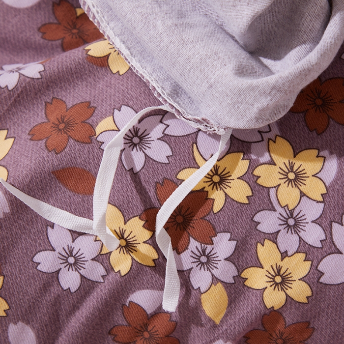 91家纺网 家纺一手货源 找家纺 晶缦 2023新款格林系列全棉活性磨毛单被套 玲珑秀