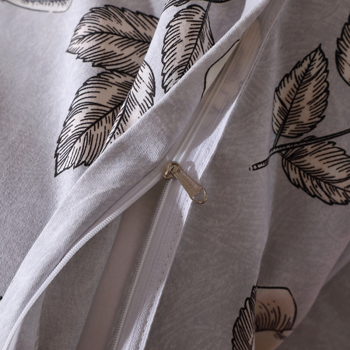 91家纺网 家纺一手货源 找家纺 晶缦 2023新款格林系列全棉活性磨毛单被套 庄园灰