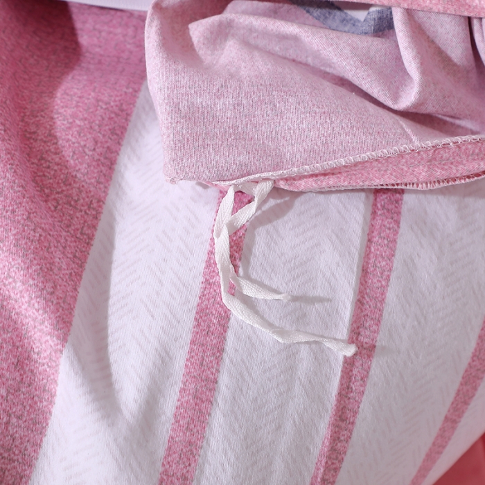 91家纺网 家纺一手货源 找家纺 晶缦 2023新款格林系列全棉活性磨毛单被套 爱伦粉