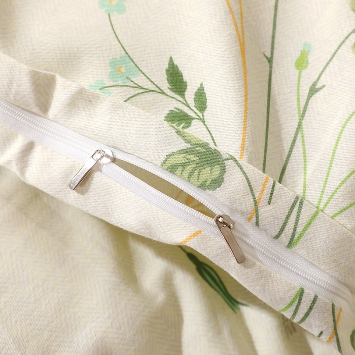 91家纺网 家纺一手货源 找家纺 晶缦 2023新款格林系列全棉活性磨毛单被套 林间细雨