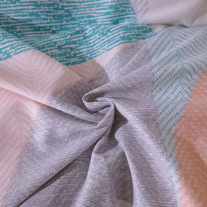 91家纺网 家纺一手货源 找家纺 晶缦 2023新款格林系列全棉活性磨毛单被套 美好时光