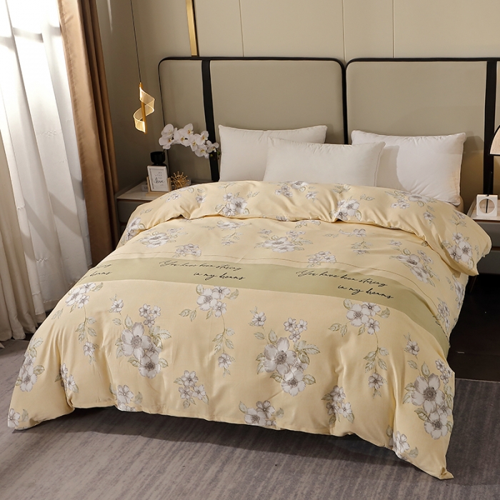 91家纺网 家纺一手货源 找家纺 晶缦 2023新款格林系列全棉活性磨毛单被套 瑞丽