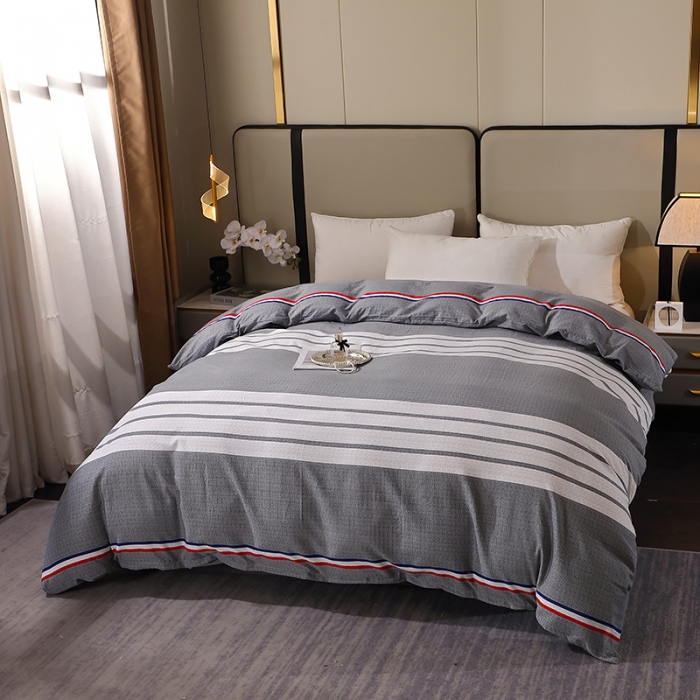 91家纺网 家纺一手货源 找家纺 晶缦 2023新款格林系列全棉活性磨毛单被套 圣马可