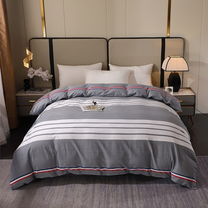 91家纺网 家纺一手货源 找家纺 晶缦 2023新款格林系列全棉活性磨毛单被套 圣马可