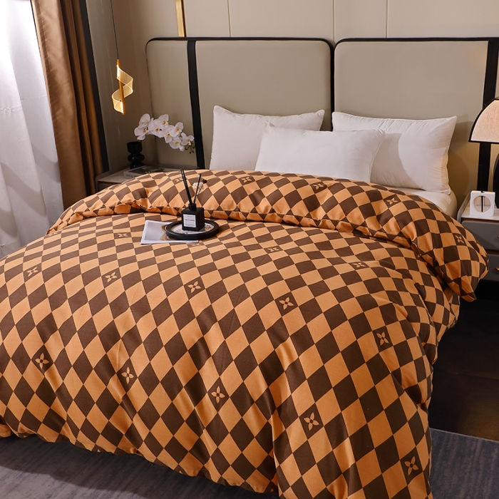 91家纺网 家纺一手货源 找家纺 晶缦 2023新款格林系列全棉活性磨毛单被套 星罗