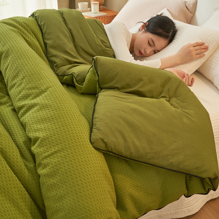 91家纺网 家纺一手货源 找家纺 （总）子由家居 2023新款b类纯棉华夫格100棉花冬被