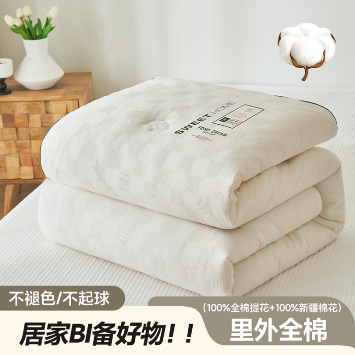 91家纺网 家纺一手货源 找家纺 （总）子由家居 2023新款b类纯棉原棉100棉花冬被
