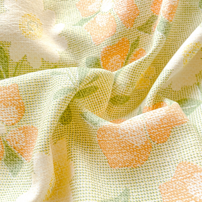 91家纺网 家纺一手货源 找家纺 宜家坊 2023新款法式风水洗棉麻四件套 细雨