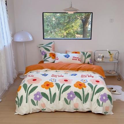 宜家坊 2024新款12868全棉小清新四件套 若美